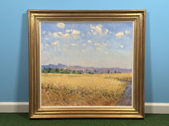 Artist Unknown, Original Oil On Canvas, Landscape, Signed