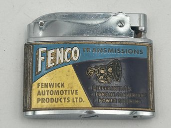 Vintage 1950s FENCO AUTOMOBILE CLUTCHES Advertising Lighter