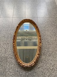 Gold Gilt Oval Wall Mirror