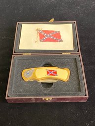 Confederate Flag Commemorative Knife