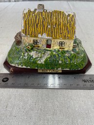 Vintage Stoneware Musical Irish Cottage