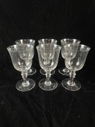 Stemmed Wine Glasses - Set Of 6