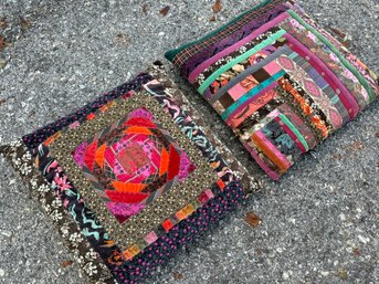 A Pair Of Custom Quilted Throw Pillows