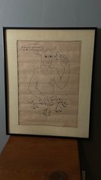 Original Cartoon Of Man Putting Himself Together - Artist Signed