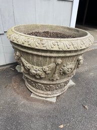 Pair Of Large Concrete Planters