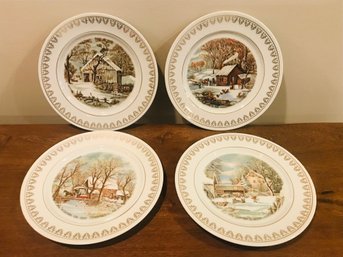Set Of 4 Vintage The Roy Thomas Collection Plates