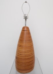 Mid Century Layered Wood Lamp