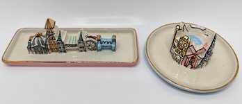 Anthropologie Ceramic Trinket Trays: London & Paris