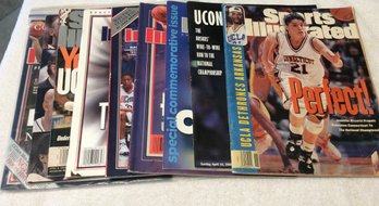 Lot Of 9 Magazines With UCONN Men & Women's Basketball On The Covers