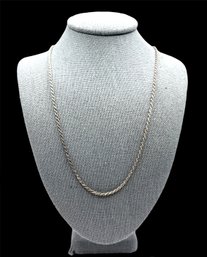 Beautiful AGI Italian Sterling Silver Twisted Chain Necklace