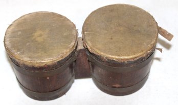Vintage Wood Bongo Drums