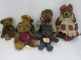 Teddy Bear Lot Of 6  Medium To Small  Lot #3