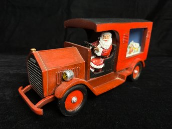 Animated Santa Truck Decor