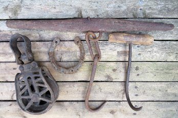 4 Piece Antique Barn Tool Lot