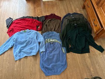 Comfortable Men's Sweater Lot Polo Orvis Forte Hickey Freeman & More!!!