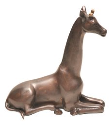 Decorative Crafts Regal Bronze Giraffe