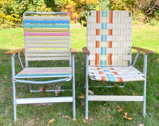 Two Vintage Patio/Lawn Chairs