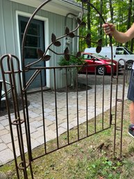 A Wonderful Rusty Iron Gate - 3 Pieces - Easily Moveable