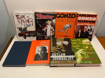 Hunter S Thompson- Gonzo, 8  Books By And About Him Including 1st Edition. (B)