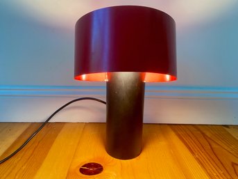 Black And Red Metal Desk Lamp