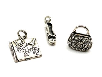 Lot Of Three Sterling Silver Charms