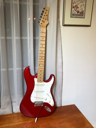 Very Nice Fender Style Electric Guitar By SAMICK Electric Guitar With Soft Case - Lke New Condiinn - WOW !