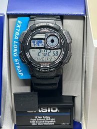 New In Box CASIO WORLD TIME ILLUMINATOR DIGITAL MEN'S WATCH