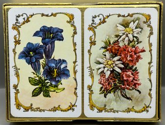 UNOPENED Floral Playing Cards