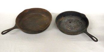 Two Cast Iron Frying Pans - Wagner Ware