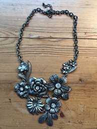 Metal Floral Necklace