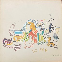 CROSBY STILLS NASH & YOUNG- SO FAR - Vinyl Record -1974- SD 18100 - VG CONDITION