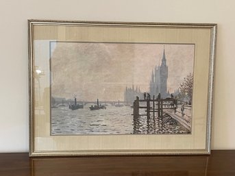 The Thames Below Westminster By Claude Monet Print