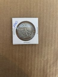 Beautiful 1940 Walking Liberty Silver Half Dollar 90 Silver Coin