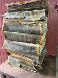 Collection Of Heavily Used, New Haven Vintage Phone Directories.