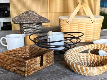 Kitchen Accessories From Crate & Barrel And Much More - Includes A Vintage Filipino Basket