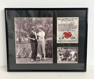 I Love Lucy - Teed Up And Teed Off Framed Toon Collectible