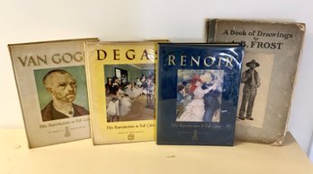 4 Vintage Art Books ~ Van Gogh, Degas, Renoir & More  (R)