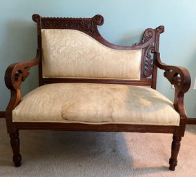 Funky Antique Eastlake Settee