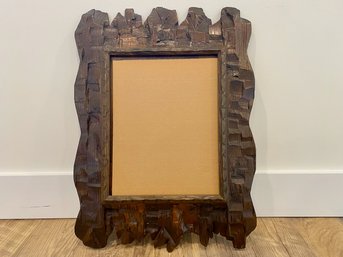 Interesting Carved Wood Frame For Mirror Or Art