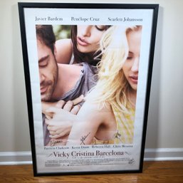 Fantastic Signed Vicky Christina Barcelona Movie Poster - Signed By All Key Players - Nicely Framed !