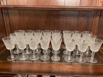 Set Of 24 Waterford Alana Wine Stem Glasses. ( Waterford 2)