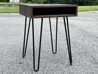 A Modern Side Table - With Wonderful Metal Hairpin Legs!