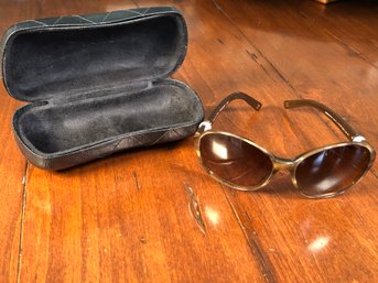 Sensational $585 CHANEL Sunglasses - Pearl Collection - Made In Italy - With Quilted Leather Case - Genuine