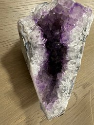 Amethyst Geode, 1 LB 11 Oz, 6 Inch Long, 41/2 Inch High