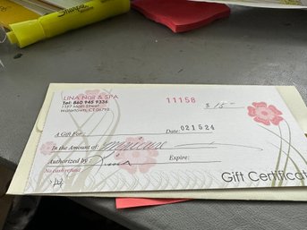 Lina Nail & Spa Gift Certificate For Manicure