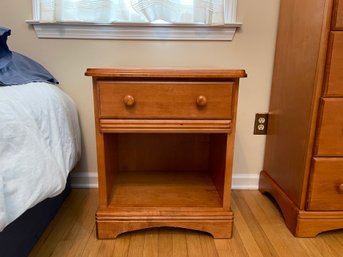 Nightstand With Drawer And Lower Shelf
