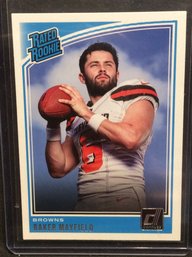 2018 Panini Donruss Baker Mayfield Rated Rookie Card - K