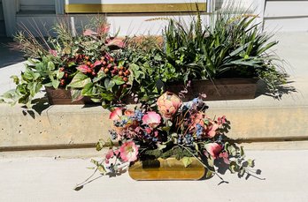 Trio Of Beautiful Faux Plants