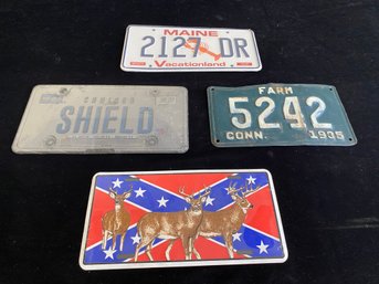 4 Piece License Plate Collection