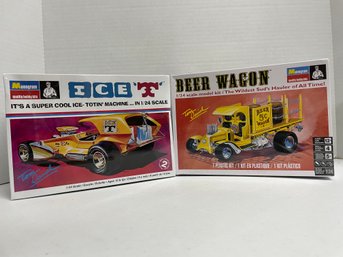 Monogram, Pair Of Tom Daniel's 1/24 Model Kits : Beer Wagon & Ice 't' (#172)